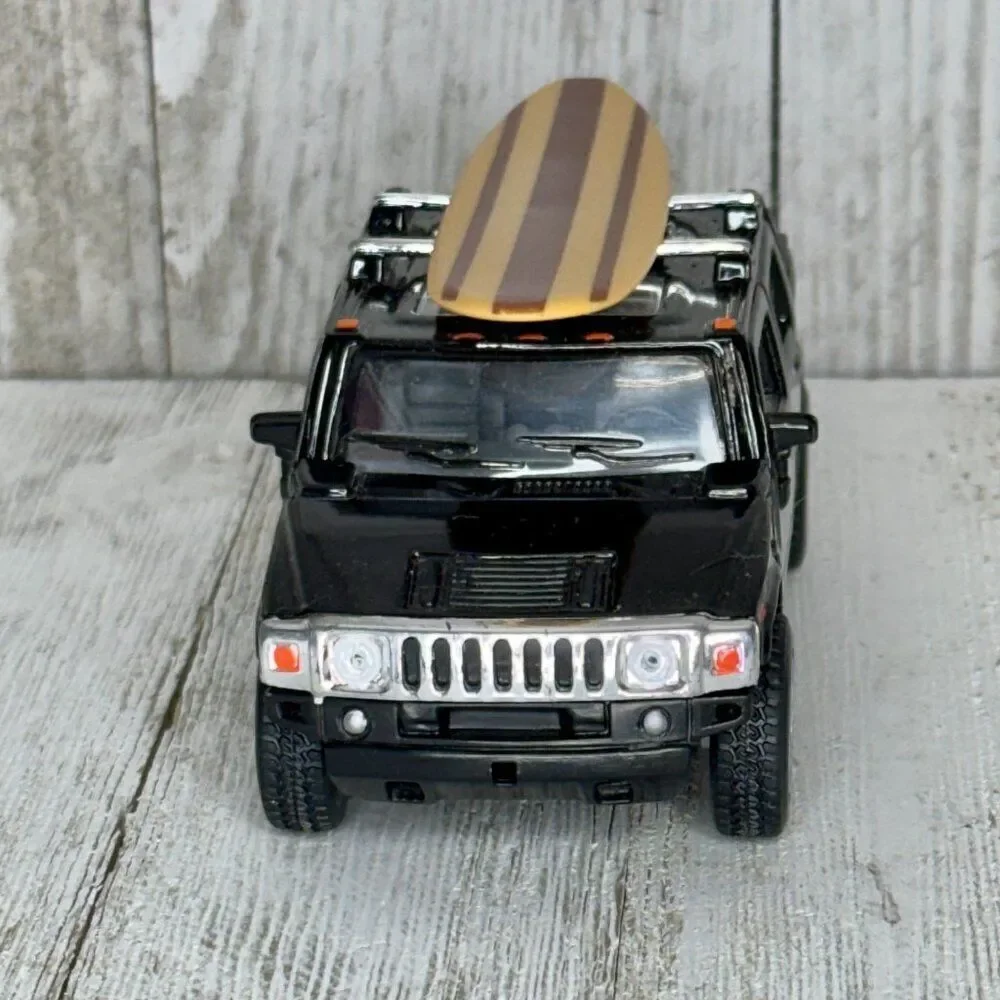 Kinsmart 2005 Hummer H2 SUT Black - 5097D - 1/40 scale Diecast Model Toy Car Tru